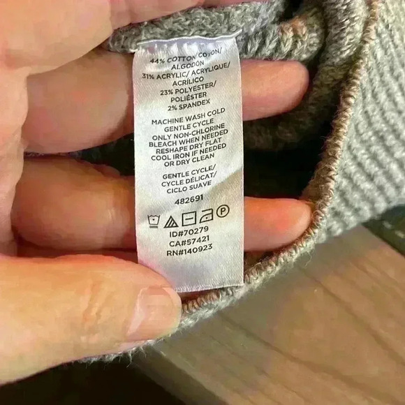 Loft cowl/turtle neck sweater front pocket Size XS - Picture 10 of 10